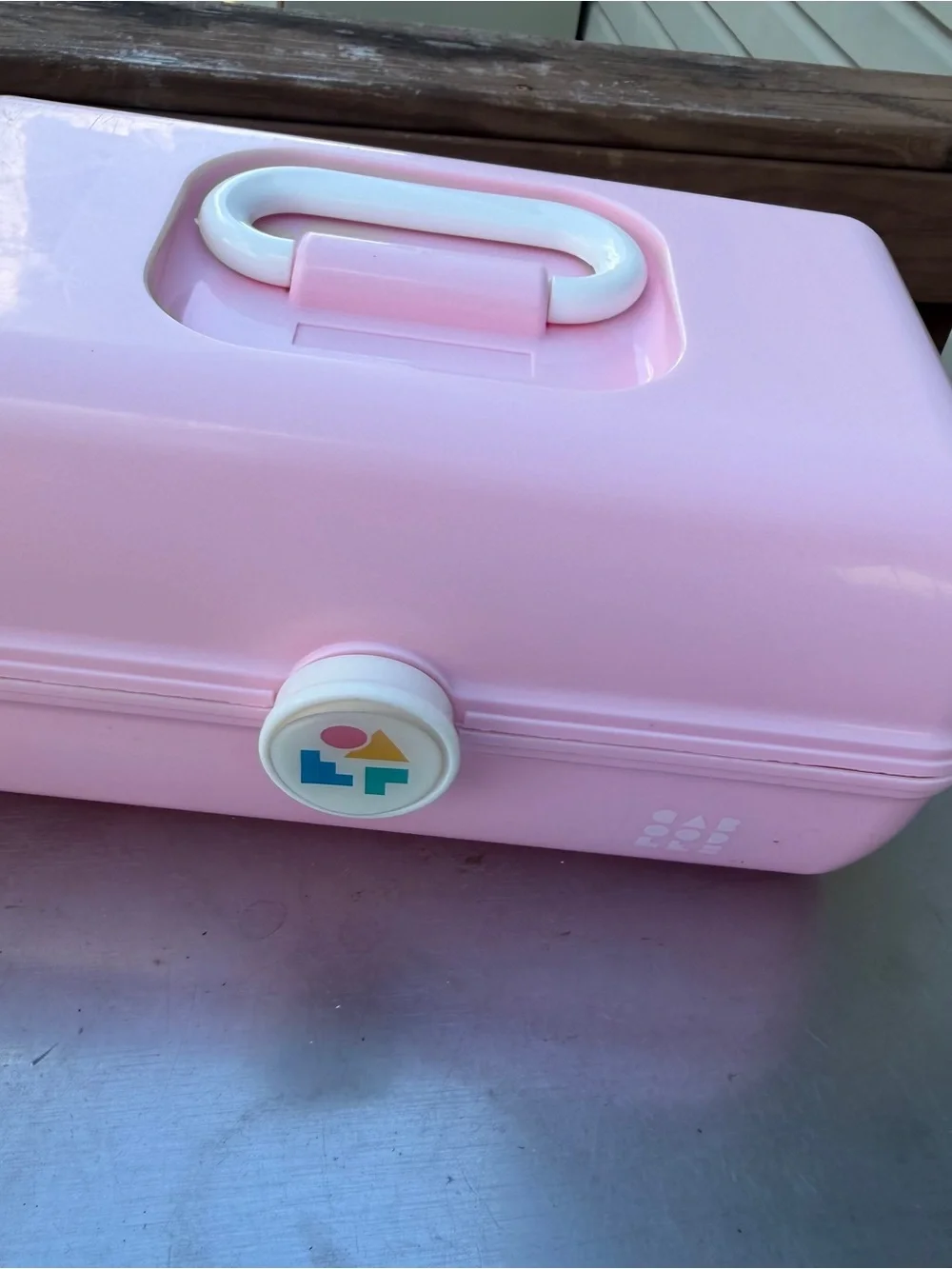 Vintage Caboodles 5626 Pink Makeup Case Mirror Tray Made USA Y2K Organizer